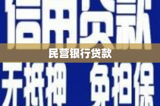 勉县民营银行贷款