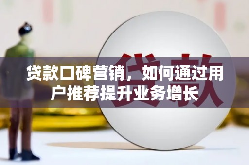 勉县贷款口碑营销，如何通过用户推荐提升业务增长