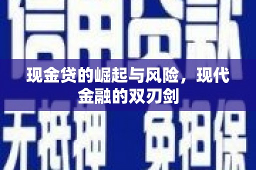 勉县现金贷的崛起与风险，现代金融的双刃剑