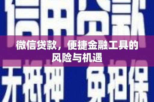 勉县微信贷款，便捷金融工具的风险与机遇