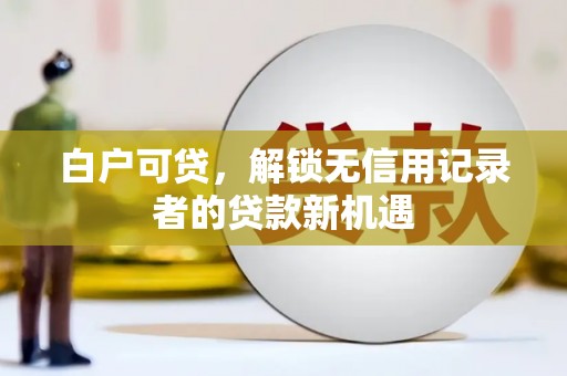 勉县白户可贷，解锁无信用记录者的贷款新机遇