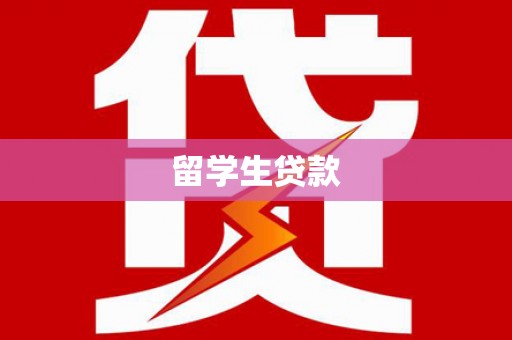 勉县留学生贷款