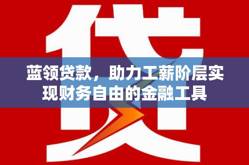 勉县蓝领贷款，助力工薪阶层实现财务自由的金融工具