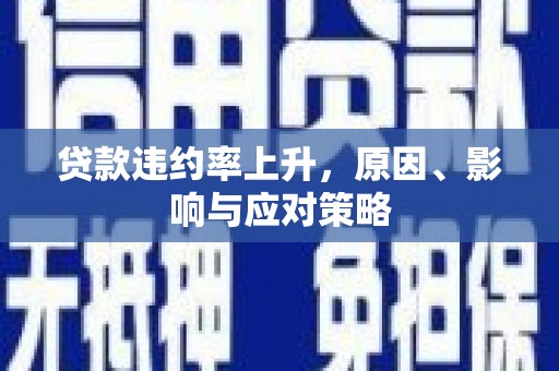 勉县贷款违约率上升，原因、影响与应对策略