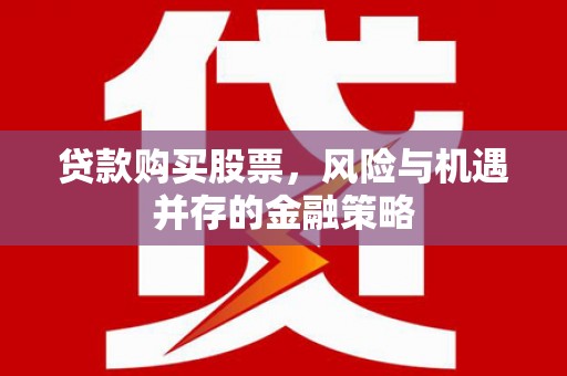 勉县贷款购买股票，风险与机遇并存的金融策略
