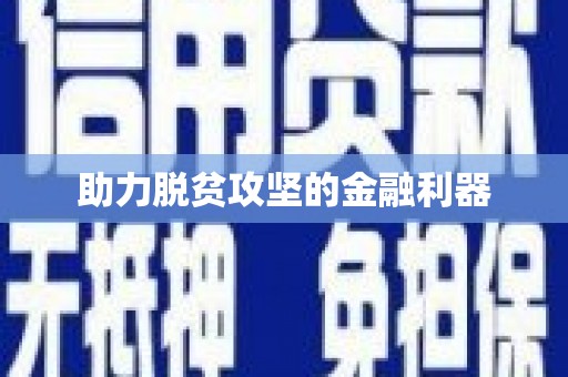 勉县助力脱贫攻坚的金融利器