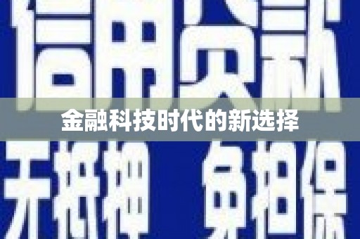 勉县金融科技时代的新选择